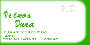 vilmos dura business card